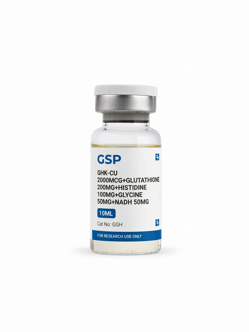 GHK-CU 2000mcg+Glutathione 200mg+Histidine 100mg+Glycine 50mg+NADH 50mg product photo